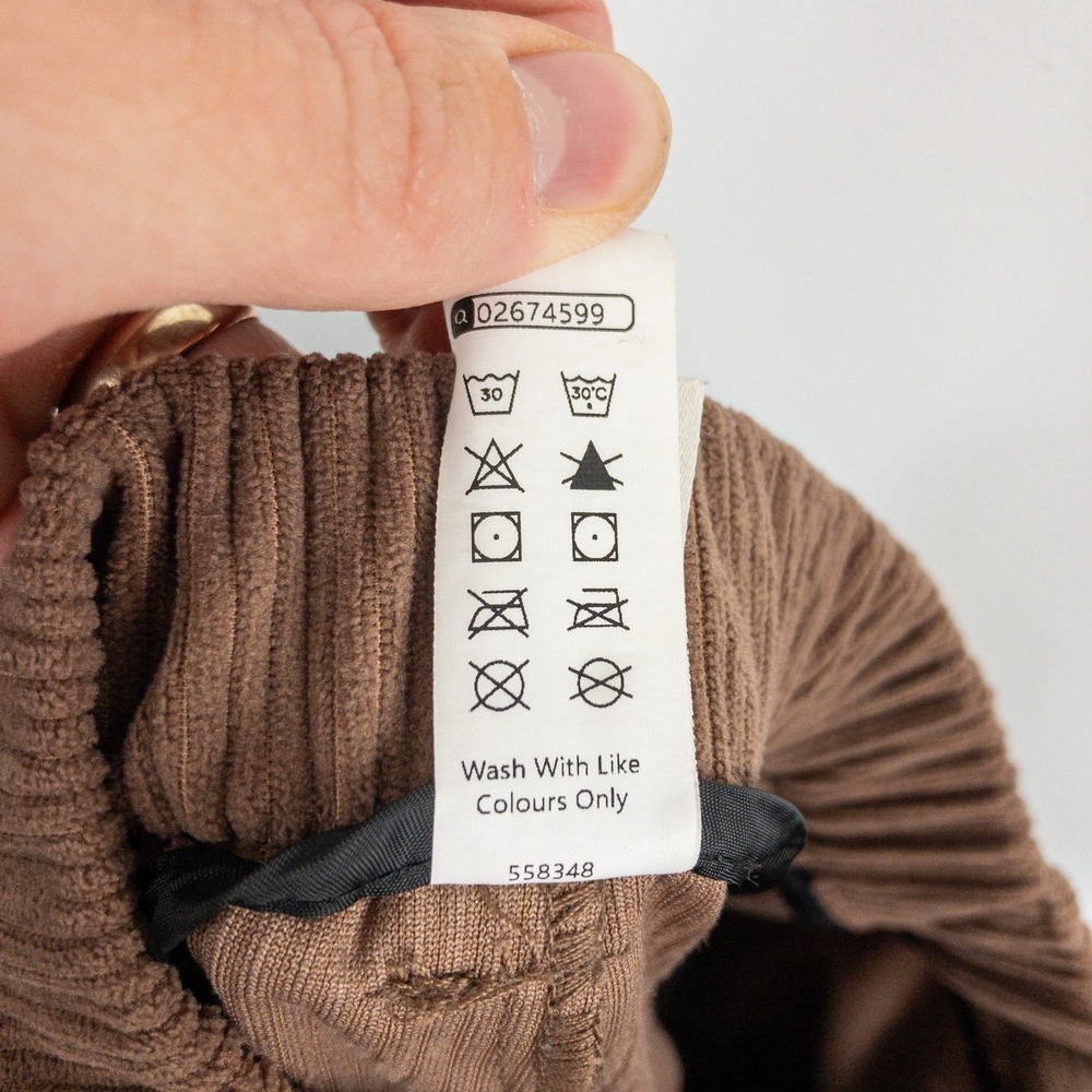 Halara Joggers Womens Medium (30x26) Brown Corduroy Casual Pants Earth - Picture 10 of 12
